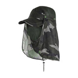 Maxbell Sun Cap for Men Women Detachable Neck Flap and Face Cover for Outdoor Sports Style C