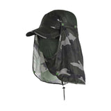 Maxbell Sun Cap for Men Women Detachable Neck Flap and Face Cover for Outdoor Sports Style C