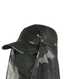 Maxbell Sun Cap for Men Women Detachable Neck Flap and Face Cover for Outdoor Sports Style C