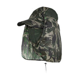 Maxbell Sun Cap for Men Women Detachable Neck Flap and Face Cover for Outdoor Sports Style D