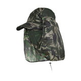 Maxbell Sun Cap for Men Women Detachable Neck Flap and Face Cover for Outdoor Sports Style D