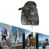 Maxbell Sun Cap for Men Women Detachable Neck Flap and Face Cover for Outdoor Sports Style D