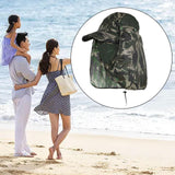 Maxbell Sun Cap for Men Women Detachable Neck Flap and Face Cover for Outdoor Sports Style D