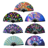 Maxbell Foldable Hand Fan Novelty Kung Fu Fan for Wedding Stage Performance Birthday Flower