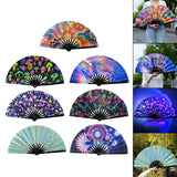 Maxbell Foldable Hand Fan Novelty Kung Fu Fan for Wedding Stage Performance Birthday Flower