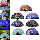 Maxbell Foldable Hand Fan Novelty Kung Fu Fan for Wedding Stage Performance Birthday Flower