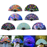 Maxbell Foldable Hand Fan Novelty Kung Fu Fan for Wedding Stage Performance Birthday Flower