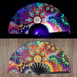 Maxbell Foldable Hand Fan Novelty Kung Fu Fan for Wedding Stage Performance Birthday Flower