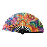 Maxbell Foldable Hand Fan Novelty Kung Fu Fan for Wedding Stage Performance Birthday Flower