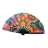 Maxbell Foldable Hand Fan Novelty Kung Fu Fan for Wedding Stage Performance Birthday Flower