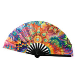 Maxbell Foldable Hand Fan Novelty Kung Fu Fan for Wedding Stage Performance Birthday Flower