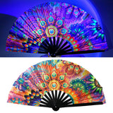 Maxbell Foldable Hand Fan Novelty Kung Fu Fan for Wedding Stage Performance Birthday Flower