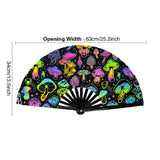 Maxbell Foldable Hand Fan Novelty Kung Fu Fan for Wedding Stage Performance Birthday Mushroom
