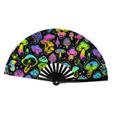Maxbell Foldable Hand Fan Novelty Kung Fu Fan for Wedding Stage Performance Birthday Mushroom