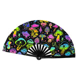 Maxbell Foldable Hand Fan Novelty Kung Fu Fan for Wedding Stage Performance Birthday Mushroom