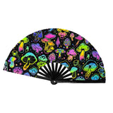 Maxbell Foldable Hand Fan Novelty Kung Fu Fan for Wedding Stage Performance Birthday Mushroom