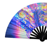 Maxbell Foldable Hand Fan Novelty Kung Fu Fan for Wedding Stage Performance Birthday Space