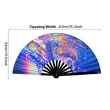 Maxbell Foldable Hand Fan Novelty Kung Fu Fan for Wedding Stage Performance Birthday Space
