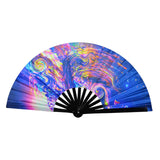 Maxbell Foldable Hand Fan Novelty Kung Fu Fan for Wedding Stage Performance Birthday Space