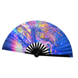Maxbell Foldable Hand Fan Novelty Kung Fu Fan for Wedding Stage Performance Birthday Space