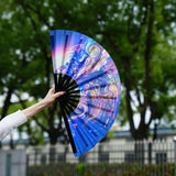 Maxbell Foldable Hand Fan Novelty Kung Fu Fan for Wedding Stage Performance Birthday Space