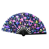 Maxbell Foldable Hand Fan Novelty Kung Fu Fan for Wedding Stage Performance Birthday Jellyfish