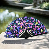 Maxbell Foldable Hand Fan Novelty Kung Fu Fan for Wedding Stage Performance Birthday Jellyfish