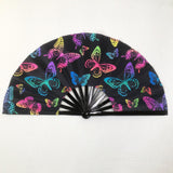 Maxbell Foldable Hand Fan Novelty Kung Fu Fan for Wedding Stage Performance Birthday Butterfly