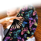 Maxbell Foldable Hand Fan Novelty Kung Fu Fan for Wedding Stage Performance Birthday Butterfly