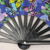 Maxbell Foldable Hand Fan Novelty Kung Fu Fan for Wedding Stage Performance Birthday Butterfly