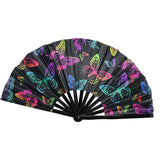 Maxbell Foldable Hand Fan Novelty Kung Fu Fan for Wedding Stage Performance Birthday Butterfly
