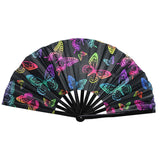 Maxbell Foldable Hand Fan Novelty Kung Fu Fan for Wedding Stage Performance Birthday Butterfly