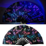 Maxbell Foldable Hand Fan Novelty Kung Fu Fan for Wedding Stage Performance Birthday Butterfly