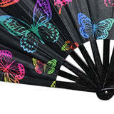 Maxbell Foldable Hand Fan Novelty Kung Fu Fan for Wedding Stage Performance Birthday Butterfly