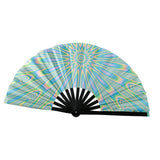 Maxbell Foldable Hand Fan Novelty Kung Fu Fan for Wedding Stage Performance Birthday Sun