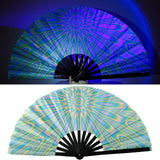 Maxbell Foldable Hand Fan Novelty Kung Fu Fan for Wedding Stage Performance Birthday Sun