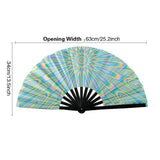 Maxbell Foldable Hand Fan Novelty Kung Fu Fan for Wedding Stage Performance Birthday Sun