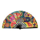 Maxbell Folding Fan Props Foldable with Bamboo Frames for Night Club Parties Cosplay Gears