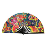 Maxbell Folding Fan Props Foldable with Bamboo Frames for Night Club Parties Cosplay Gears