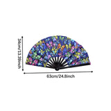 Maxbell Folding Fan Props Foldable with Bamboo Frames for Night Club Parties Cosplay Butterfly