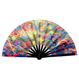 Maxbell Folding Fan Props Foldable with Bamboo Frames for Night Club Parties Cosplay Life Tree