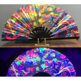 Maxbell Folding Fan Props Foldable with Bamboo Frames for Night Club Parties Cosplay Life Tree