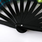 Maxbell Folding Fan Props Foldable with Bamboo Frames for Night Club Parties Cosplay Life Tree