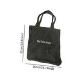 Maxbell Womens Beach Tote Bag Elegant Summer Underarm Bag for Outdoor Commuting Work Black