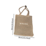 Maxbell Womens Beach Tote Bag Elegant Summer Underarm Bag for Outdoor Commuting Work Coffee