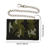 Maxbell Trifold Outdoor Sports Wallet Card Holder with Zipper for Children Men Teens Green