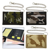 Maxbell Trifold Outdoor Sports Wallet Card Holder with Zipper for Children Men Teens Green