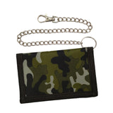 Maxbell Trifold Outdoor Sports Wallet Card Holder with Zipper for Children Men Teens Green