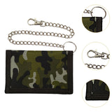 Maxbell Trifold Outdoor Sports Wallet Card Holder with Zipper for Children Men Teens Green