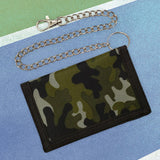 Maxbell Trifold Outdoor Sports Wallet Card Holder with Zipper for Children Men Teens Green